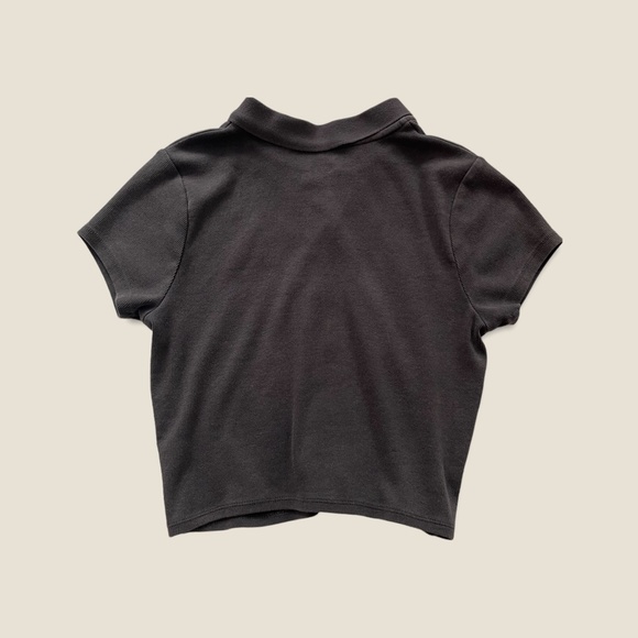 Pacsun Grey Wash Ribbed Baby Tee - Picture 3 of 4